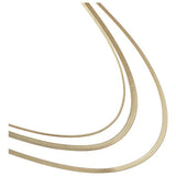 Liars & Lovers gold tone snake chain multilayered necklace (British brand)