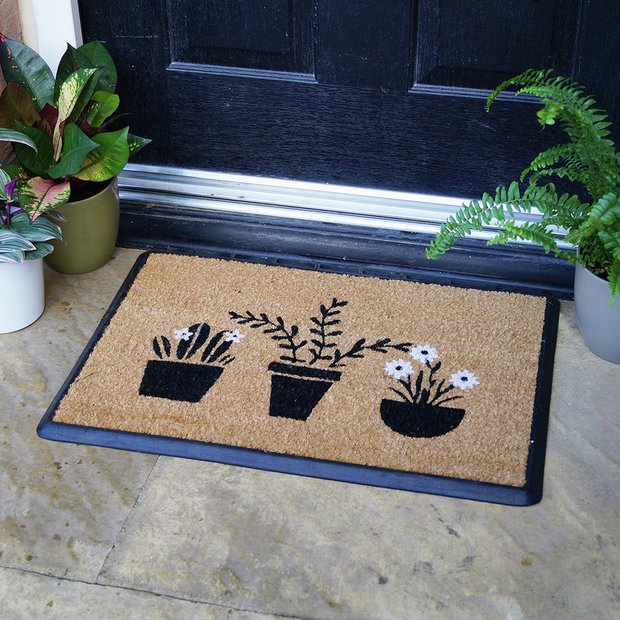 Mighty Mats rubber flower pots doormat 40x60cm - British product