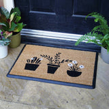 Argos Mighty Mats Rubber Flower Pots Cut Pile Doormat 40x60cm- Buy online at McGrocer