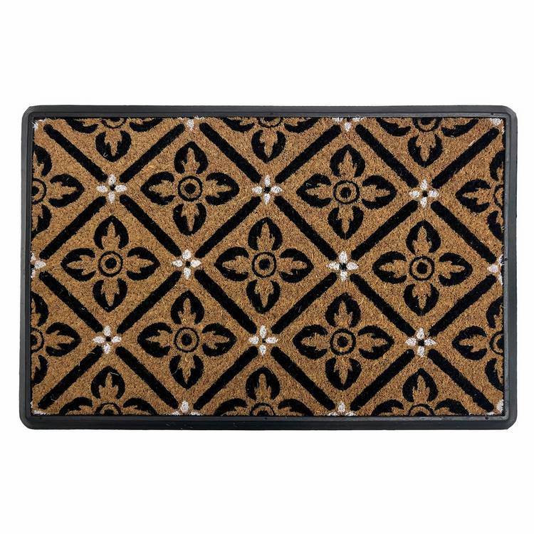 Mighty Mats Mono Geo doormat 40x60cm, imported from the UK