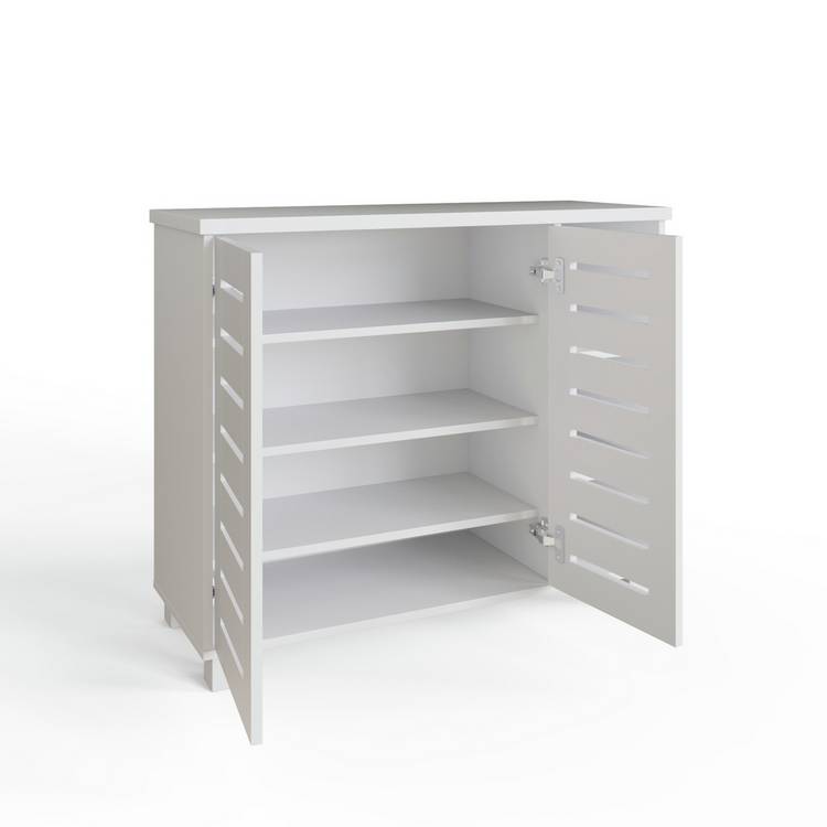 GFW Bodie white shoe cabinet storage - British product