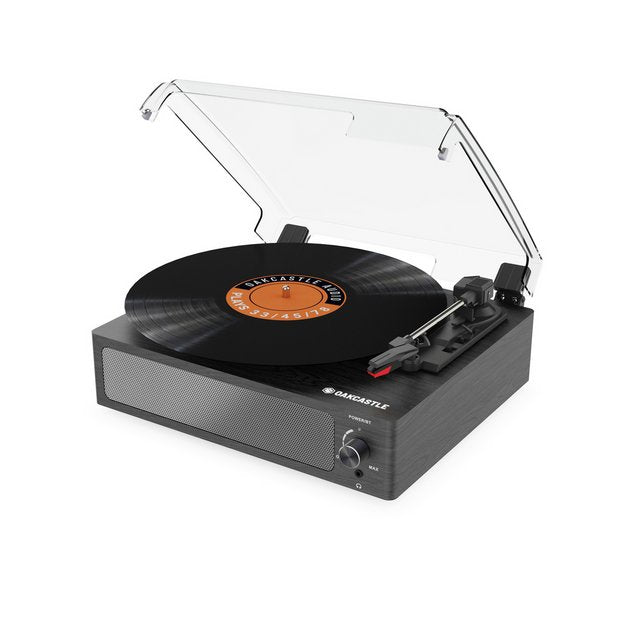 Oakcastle TT100 belt-drive turntable record player black (British brand)