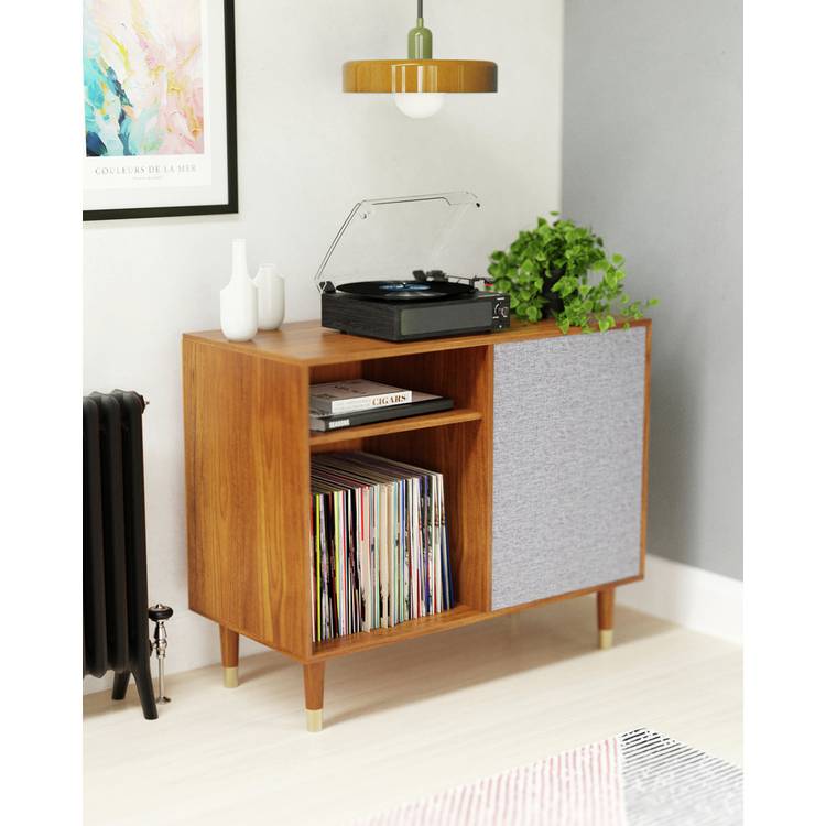 Oakcastle TT100 belt-drive turntable record player black (British brand)