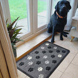 Argos Mighty Mats Supersoft Washable Paw Print Doormat - 50x75cm- Buy online at McGrocer