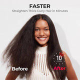 Tymo Ionic Plus hair straightening brush black, UK version