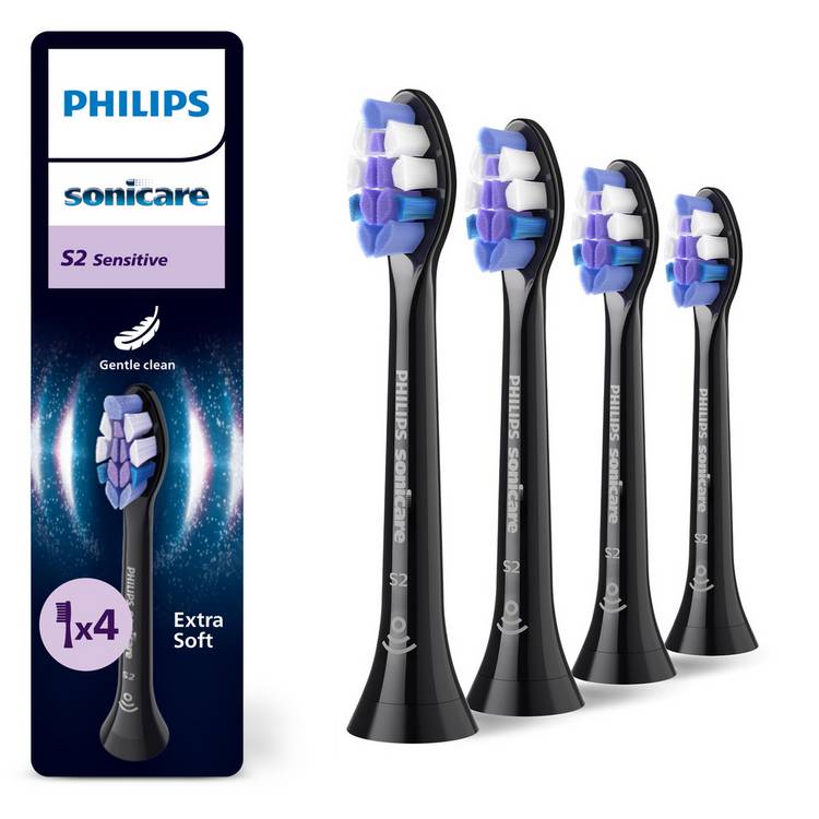 Philips Sonicare S2 Sensitive toothbrush heads 4-pack - British product