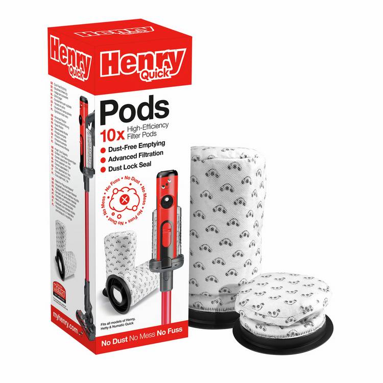 Henry Quick Replacement Dust Pods pack of 10 - British product