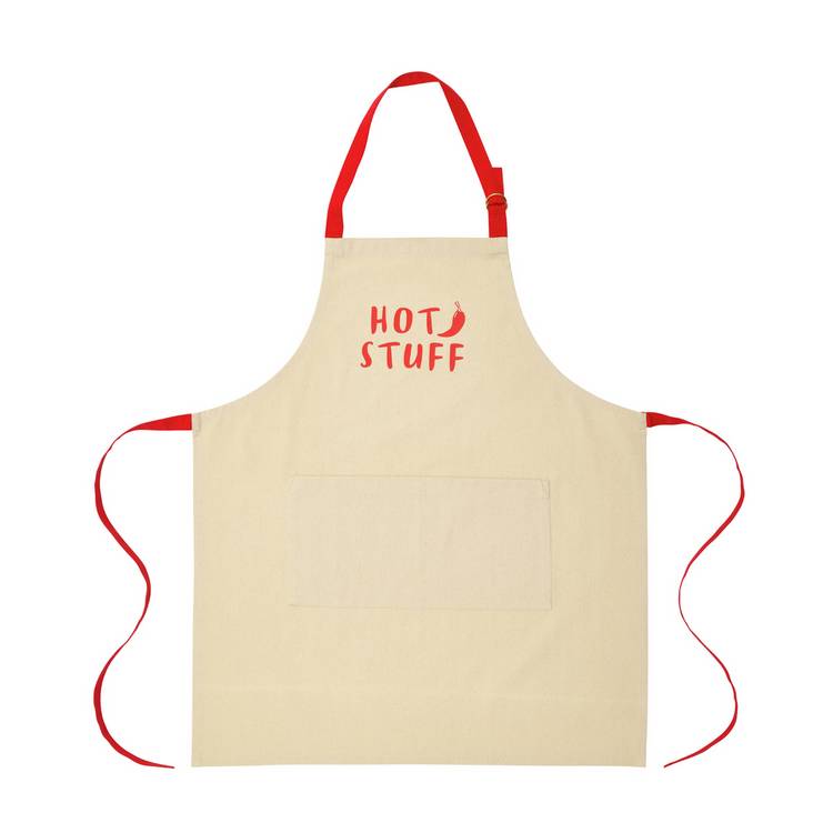 Argos Home green cotton apron with pocket (British brand)