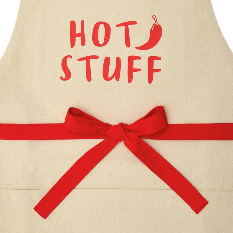 Argos Home green cotton apron with pocket (British brand)