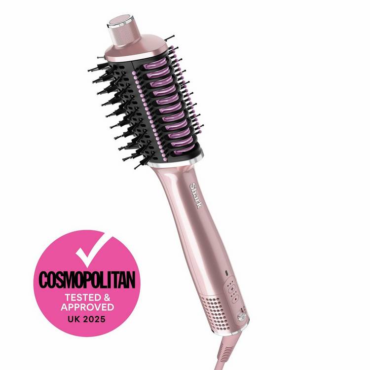 Shark Glossi 2-in-1 hot brush air glosser lychee (British brand)