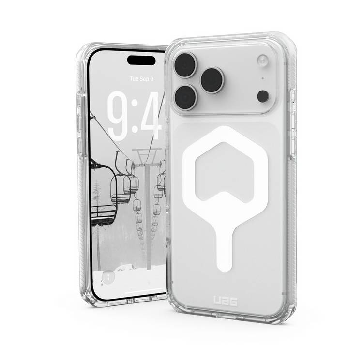 UAG Plyo clear phone case for iPhone 17 Pro Max, UK version