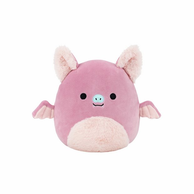 Squishmallows soft toy pink fruit bat 7.5 inch, imported from the UK
