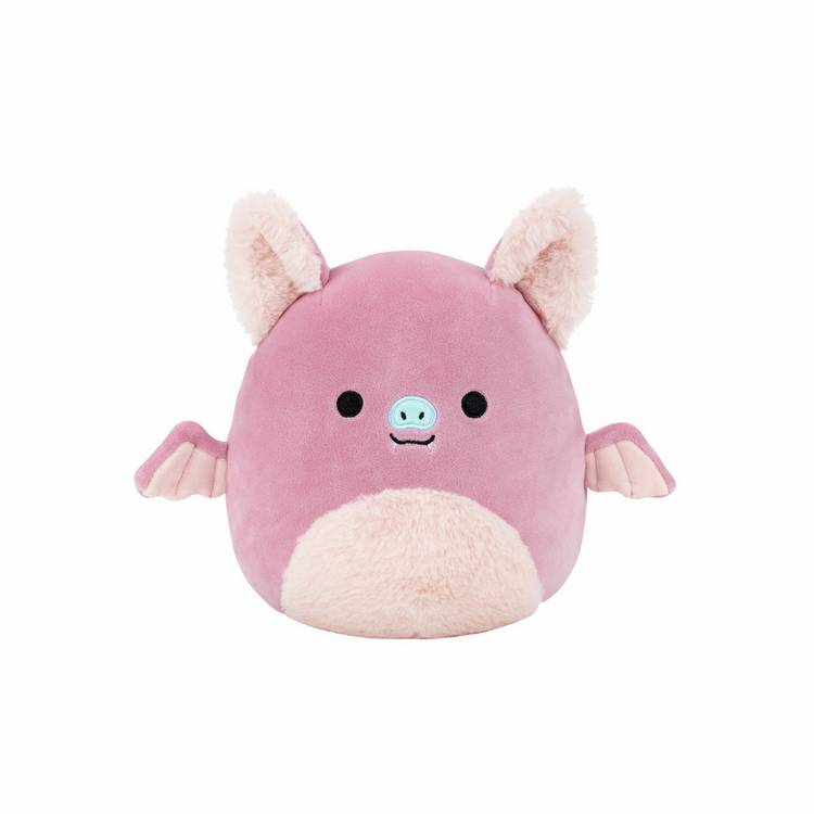 Squishmallows soft toy pink fruit bat 7.5 inch, imported from the UK