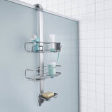 Simplehuman 2-tier overdoor shower caddy stainless steel (British brand)