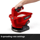 Einhell cordless universal spreader lightweight 1.24kg garden tool, UK version