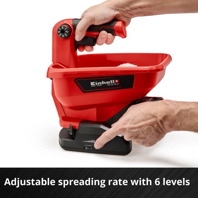 Einhell cordless universal spreader lightweight 1.24kg garden tool, UK version