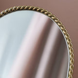Habitat gold rope twist arch dressing table mirror 16x21cm (British brand)