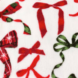 furn fleece throw Festive Bows White 140x180cm (British brand)