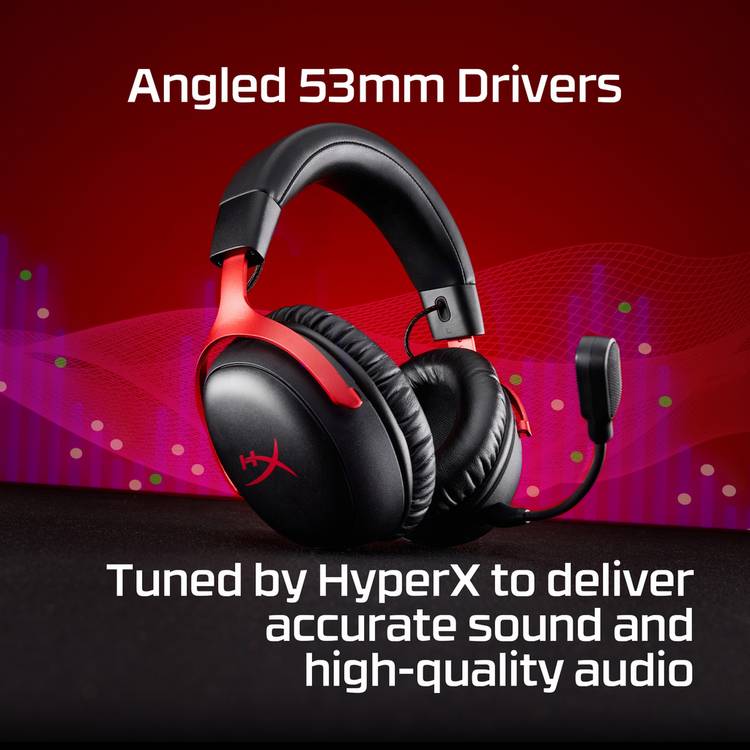 HyperX Cloud III S wireless gaming headset black (British brand)