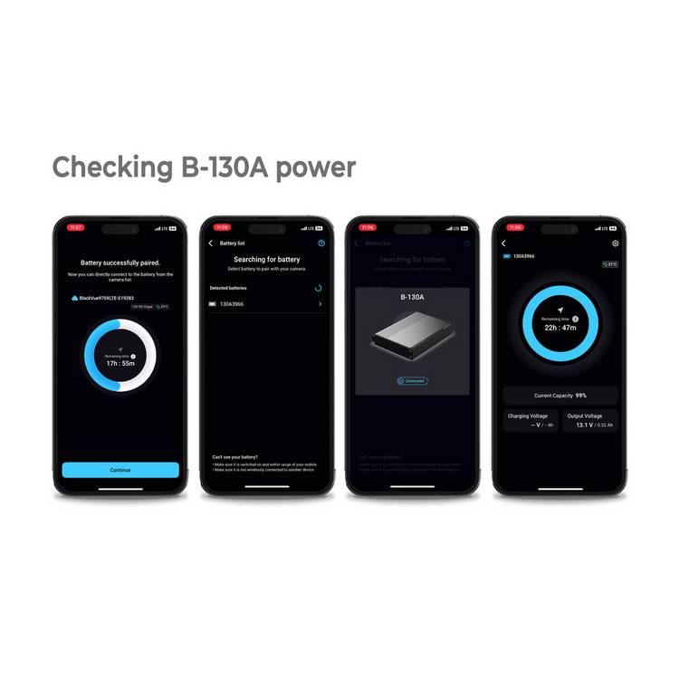 BlackVue B-130A dash cam battery for parking mode (British brand)