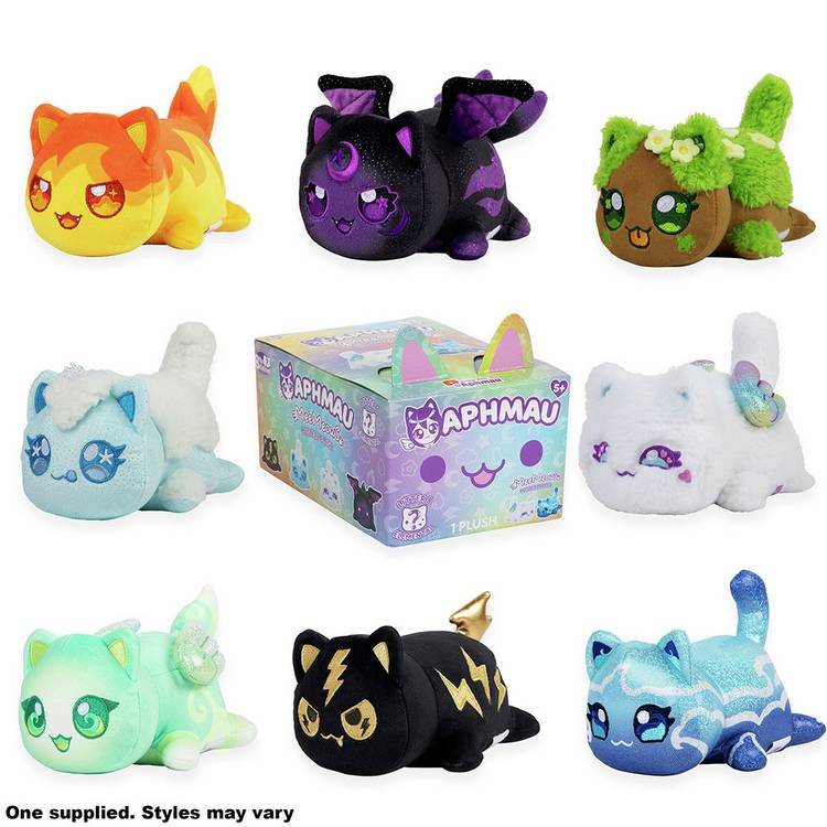 Aphmau MeeMeows Mystery 6 inch Plush Elemental Cat, UK version