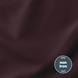 Silentnight Supersoft burgundy fitted sheet single size - British product