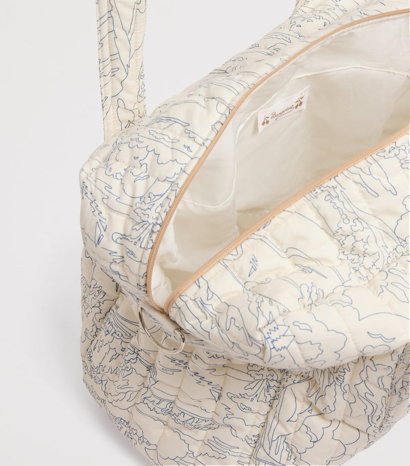 Bonpoint organic cotton floral changing bag, UK version