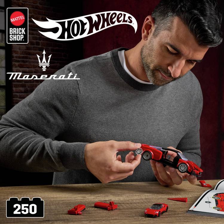 Mattel Hot Wheels Maserati MC20 building toy kit, imported from the UK