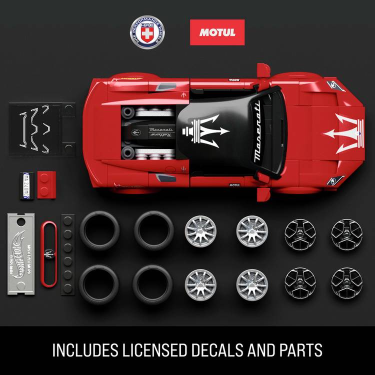 Mattel Hot Wheels Maserati MC20 building toy kit, imported from the UK