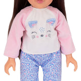 DesignAfriend Purr-fect Night In sleepover set 18 inch (British brand)