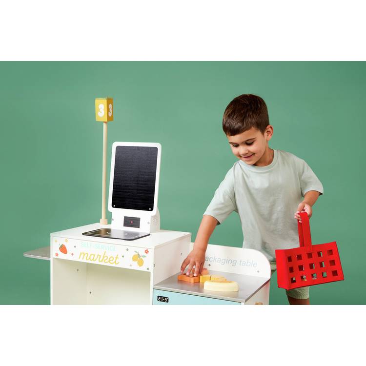 Chad Valley wooden supermarket toy set (British brand)