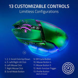 Razer Basilisk V3 Pro wireless mouse Phantom Green, imported from the UK