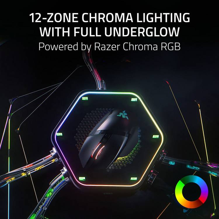 Razer Basilisk V3 Pro wireless mouse Phantom Green, imported from the UK