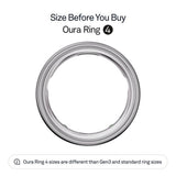 Oura smart ring Silver size 14 - British product