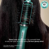 Shark Glossi 2-in-1 hot brush and air glosser in Juniper (British brand)