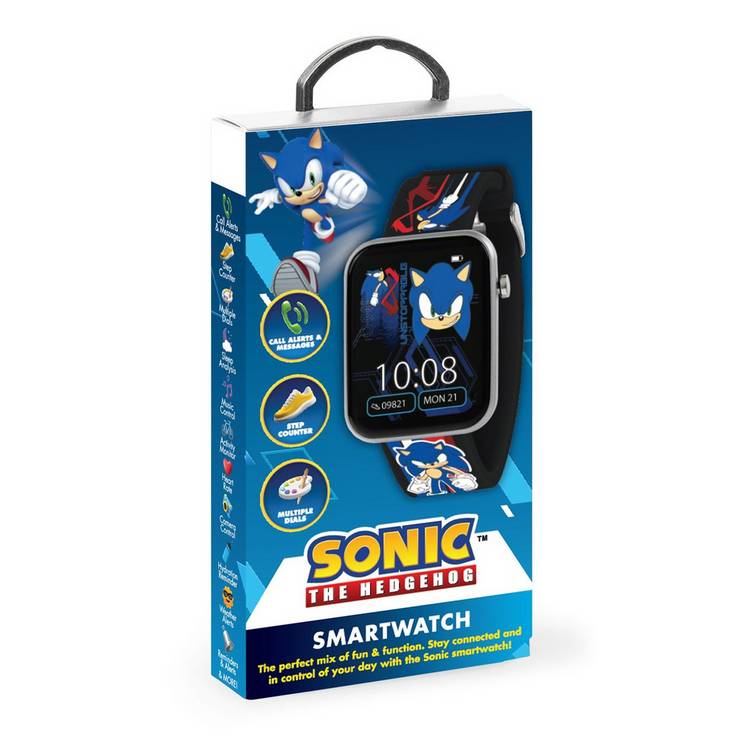Sonic the Hedgehog kids smart watch with touchscreen display (British brand)