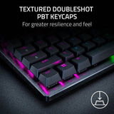 Razer gaming keyboard wired black (British brand)