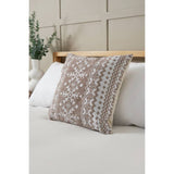 Argos BHS Fairisle Cushion Brown & Cream 42x42cm- Buy online at McGrocer