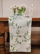 Next Avalon Home Natural Snowdrop and Hellebore Table Runner- Buy online at McGrocer