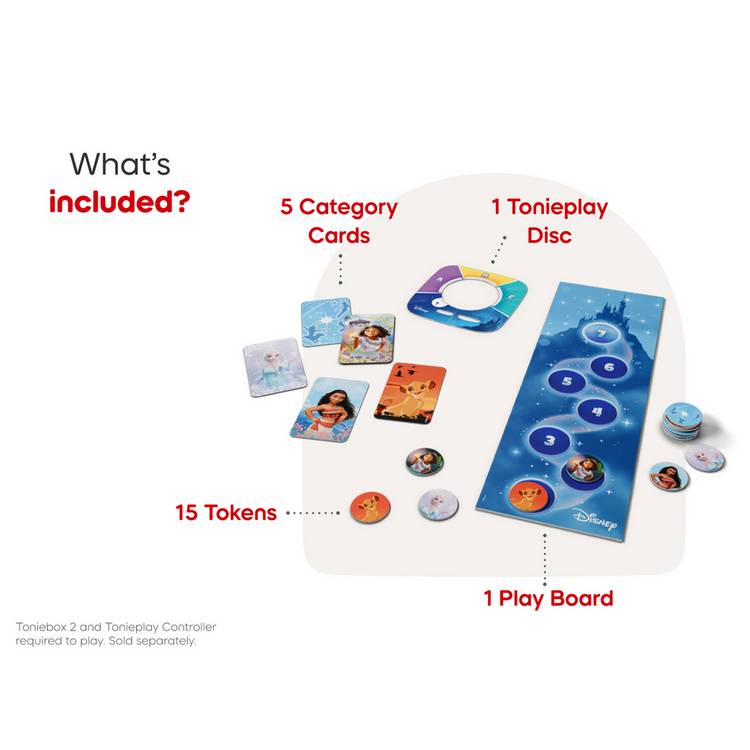 Tonies Tonieplay Disney Quiz Kingdom game imported from the UK