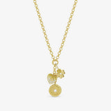 Argos Inicio Gold Plated Multi Charm Necklace 45.7cm- Buy online at McGrocer