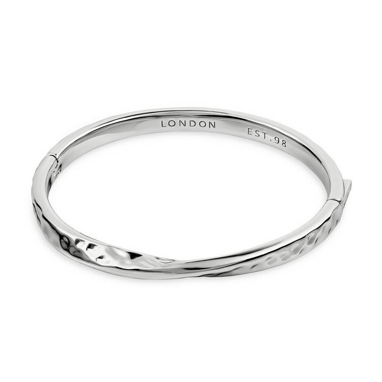 Radley silver plated hammered bangle 68mm (British brand)