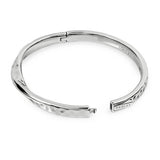 Radley silver plated hammered bangle 68mm (British brand)