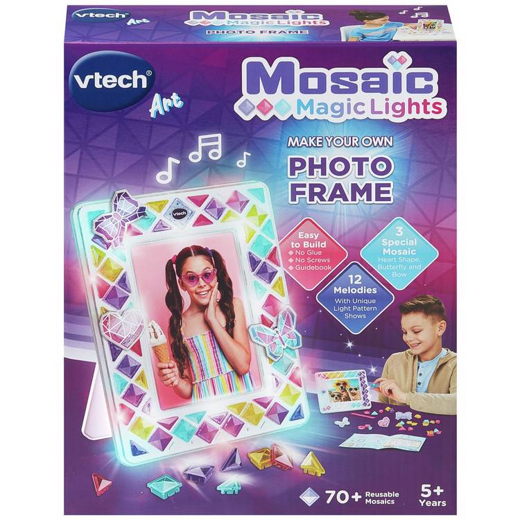 VTech Mosaic Magic Lights Photo Frame craft kit - British product