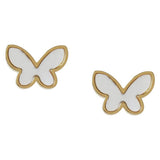 Argos Liars & Lovers Gold Stainless Steel Butterfly Stud Earrings- Buy online at McGrocer