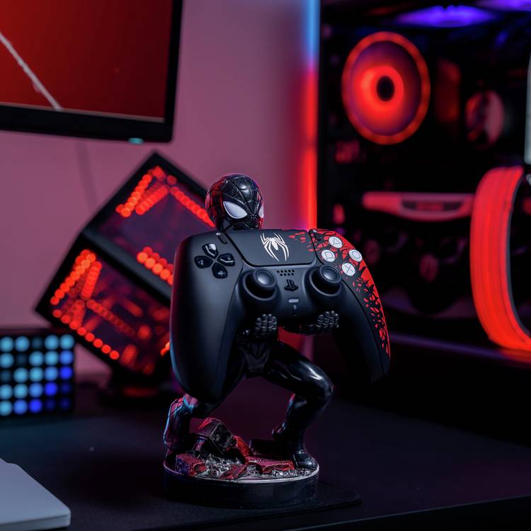 Cable Guys Symbiote Spider-Man phone and controller holder - British product