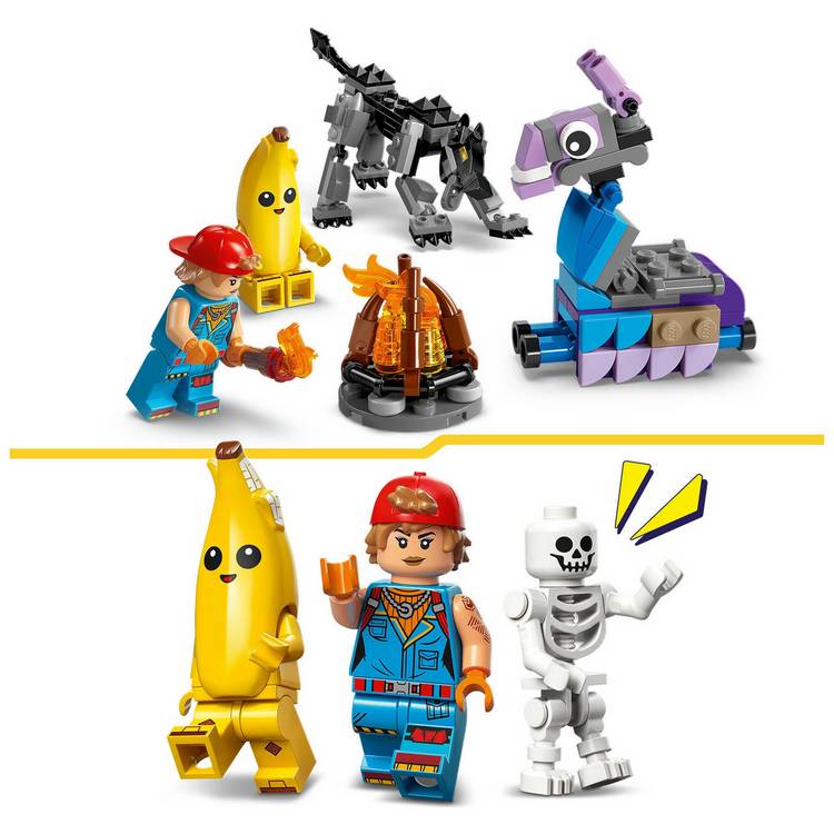 LEGO Fortnite Peely and Sparkplug's Camp 250 piece building set, UK version