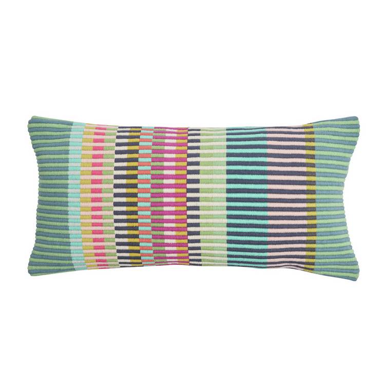 Margo Selby Buster cushion green 60x30cm (British brand)