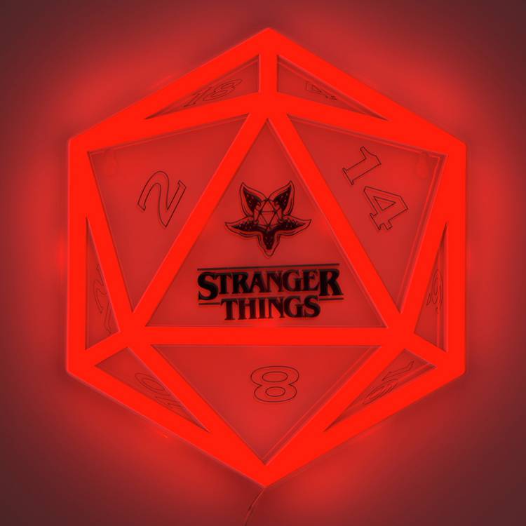 Stranger Things D20 LED Neon Light 24cm, UK version