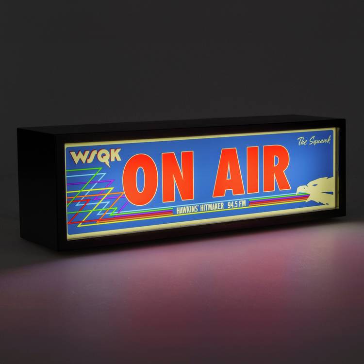 Stranger Things WSQK On Air Light wall sign 30cm (British brand)